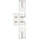 Finni 2 Light 5 inch Polished Nickel Wall Sconce Wall Light